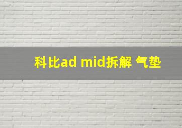 科比ad mid拆解 气垫